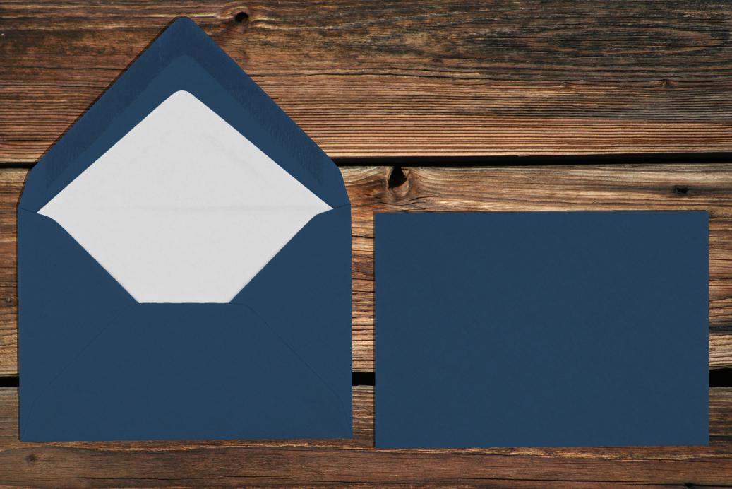 Briefhüllen mit Seidenfutter C7 81x114 mm Nassklebend Jeans gerippt 100 g/qm